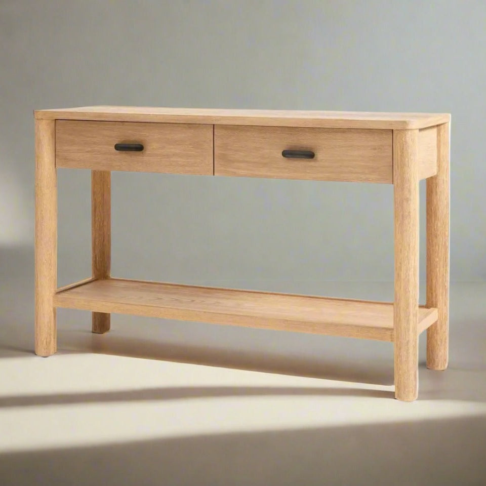 Acton Console Table in Oak finish
