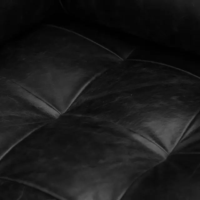 Boston sofa in black leather