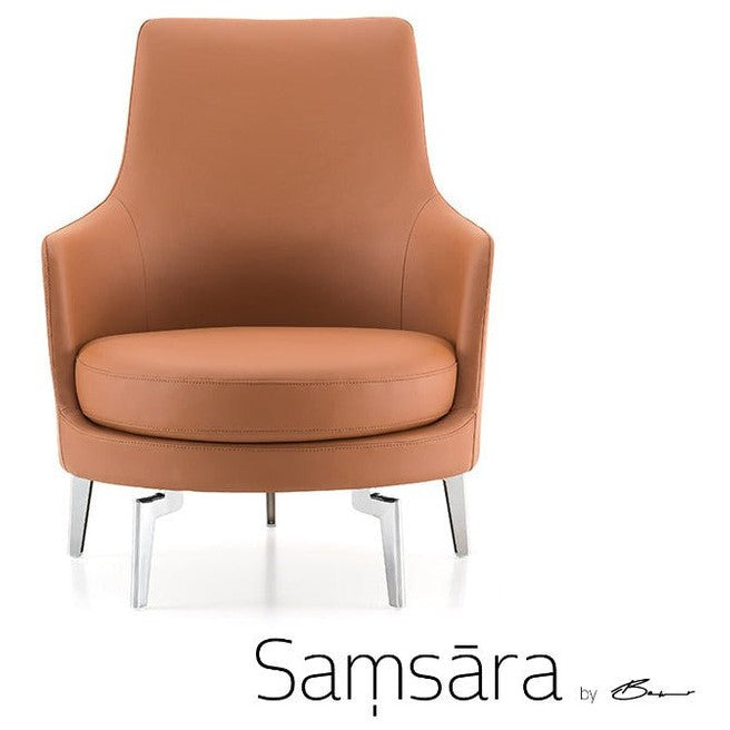 Dune in Leather Lounge Chair