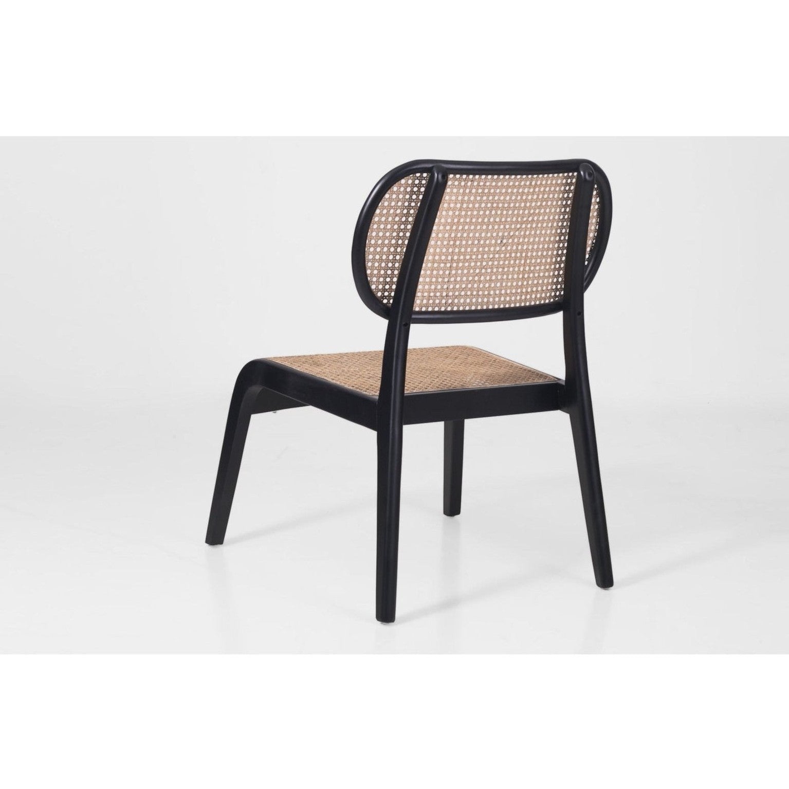 Ledok Rattan Lounger in Black