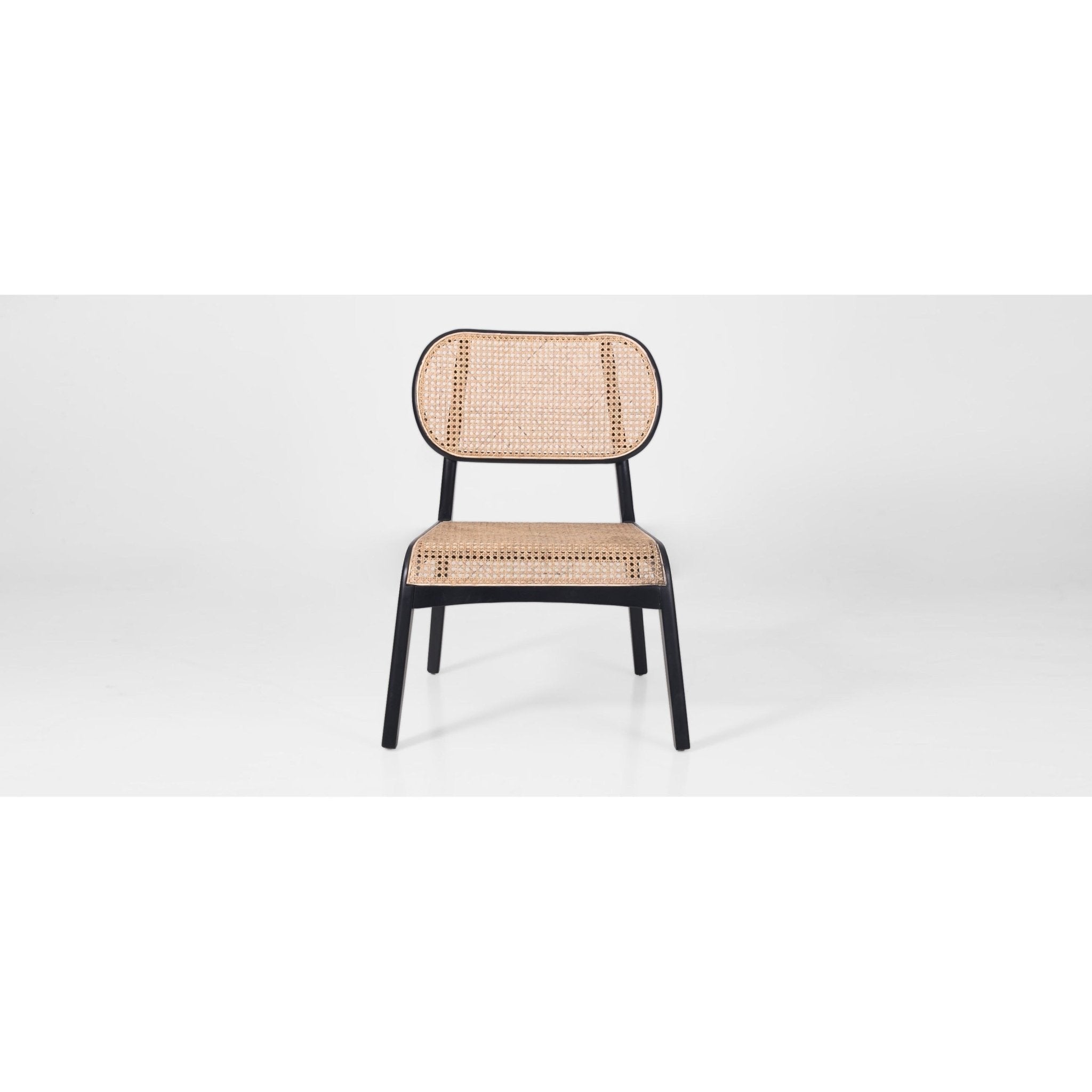 Ledok Rattan Lounger in Black