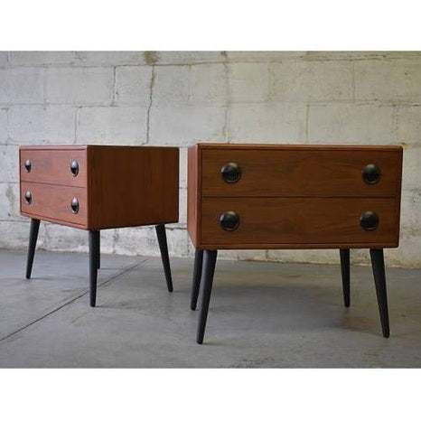 Looking At You Nightstand / Side Table in Teak