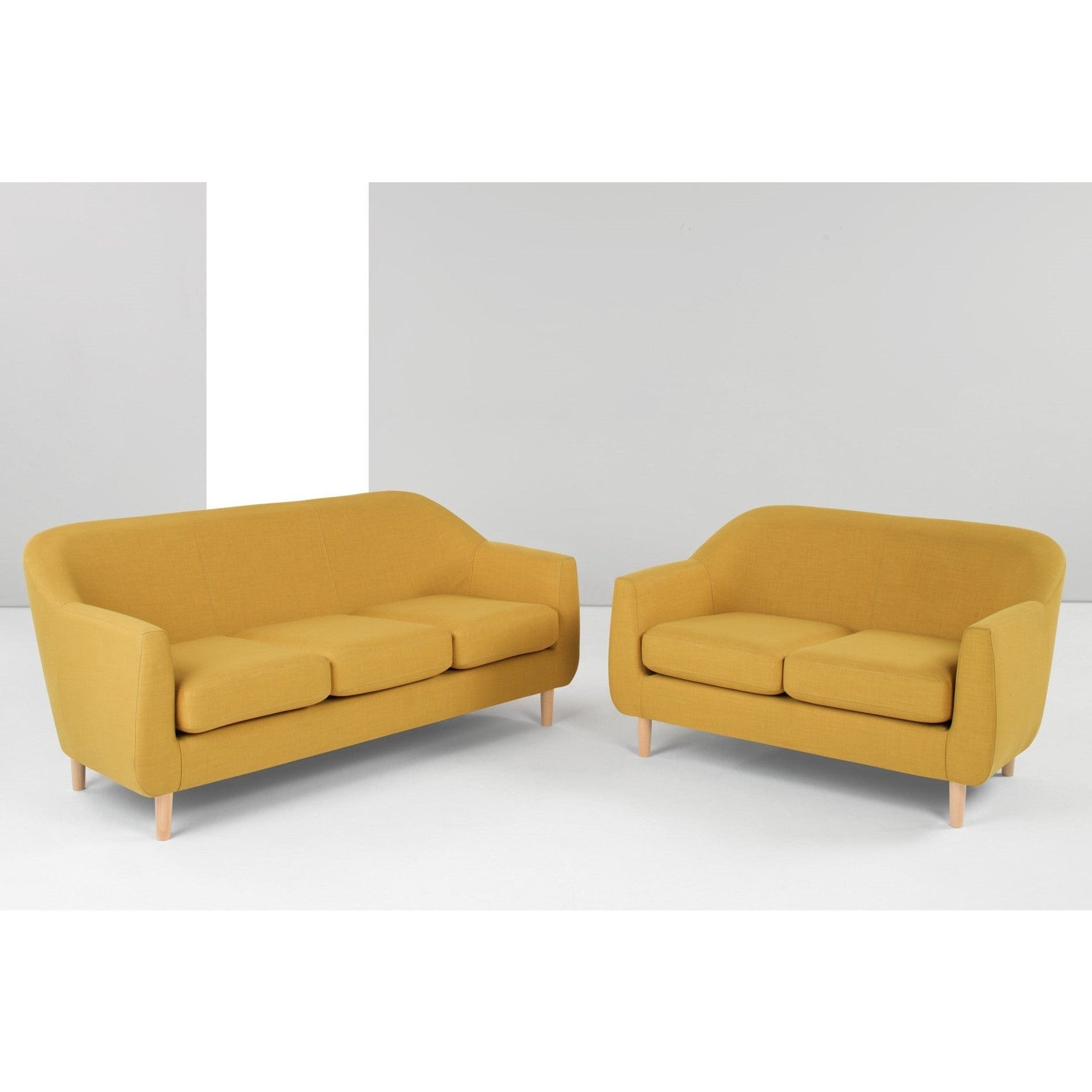 Rene Three Seater in light legs