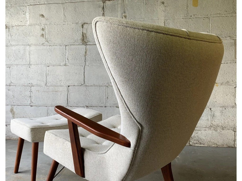 Skive Wingback Lounge Chair & Ottoman