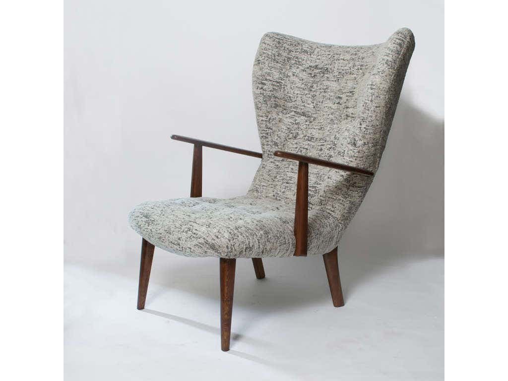 Skive Wingback Lounge Chair & Ottoman