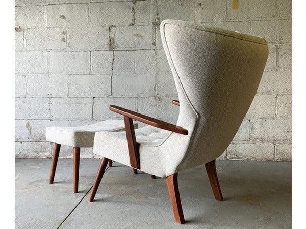 Skive Wingback Lounge Chair & Ottoman