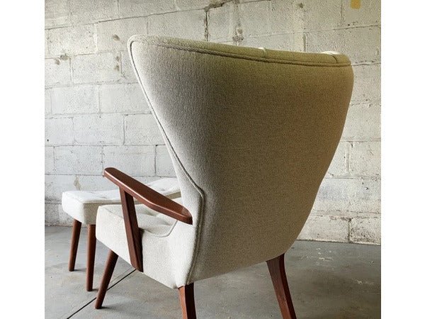Skive Wingback Lounge Chair & Ottoman