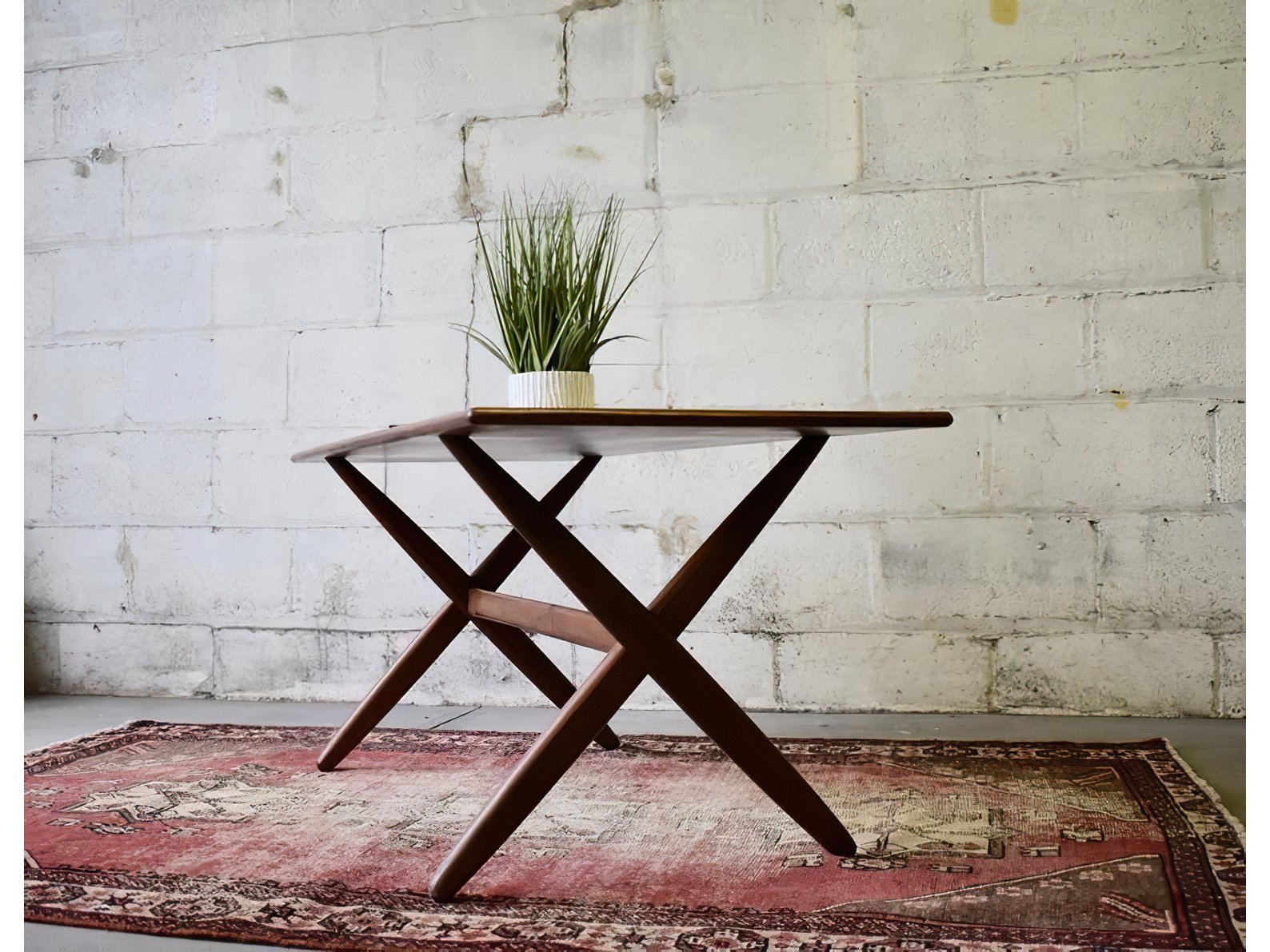 Xenia Center Table in Teak