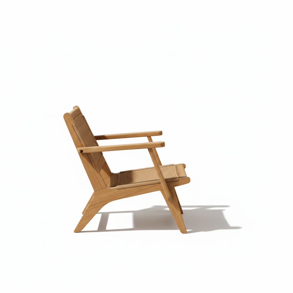 Rosso armchair in teak