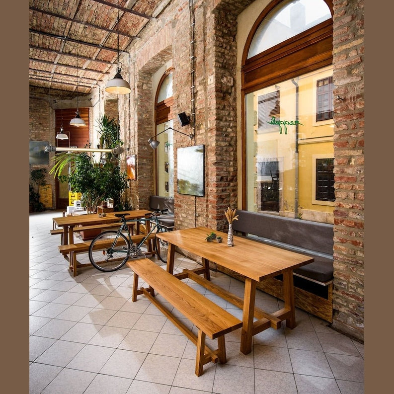 Alia bench dining set