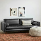Boston sofa in black leather