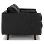 Boston sofa in black leather