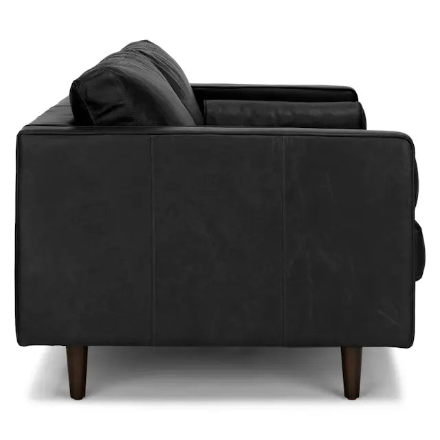 Boston sofa in black leather