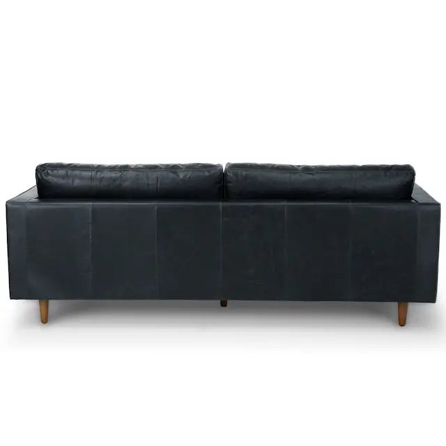 Boston sofa in black leather