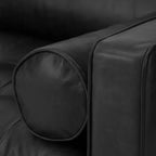 Boston sofa in black leather