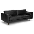 Boston sofa in black leather