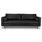 Boston sofa in black leather