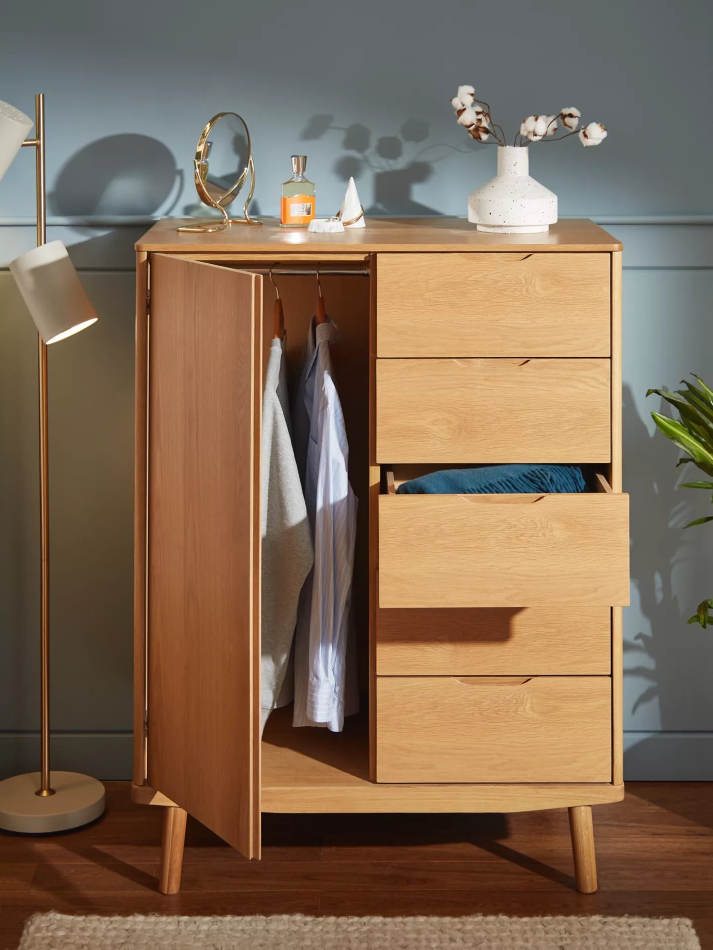 Bowry drawer wardrobe