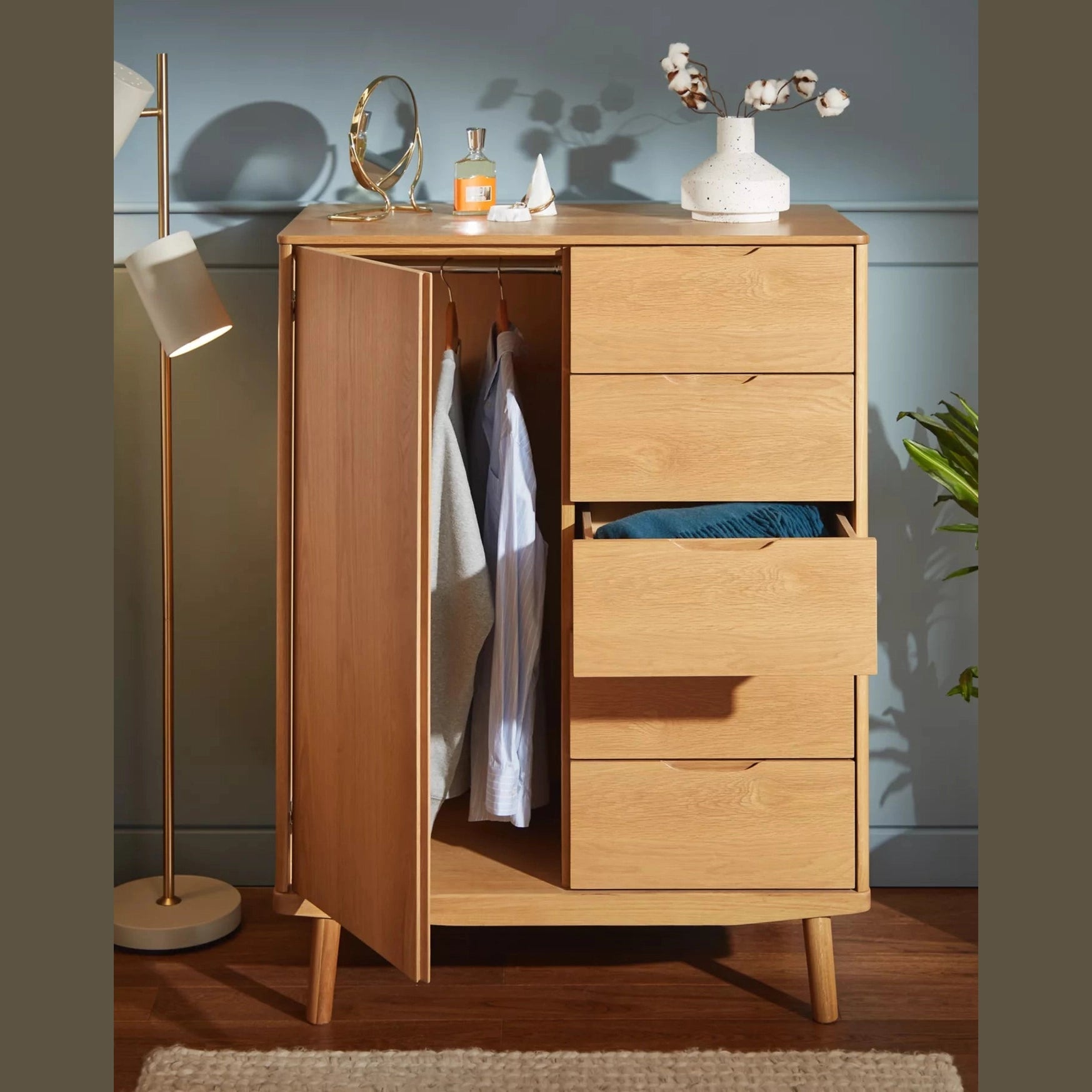 Bowry drawer wardrobe