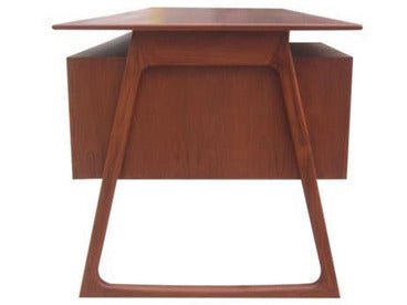 Charles Executive Floating Desk in Teak