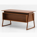 Charles Executive Floating Desk in Teak