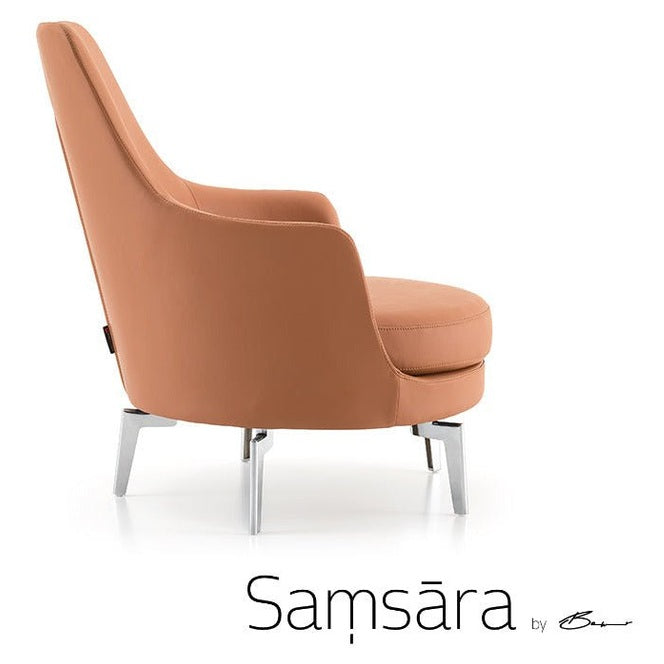 Dune in Leather Lounge Chair