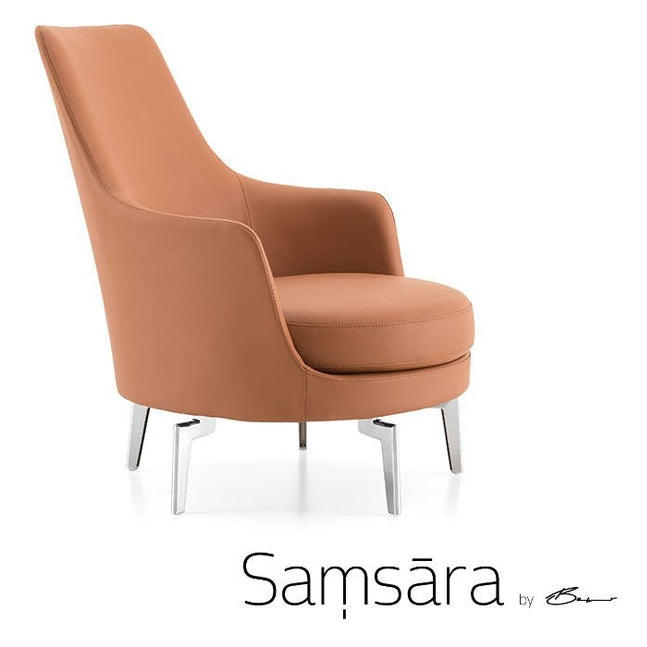 Dune in Leather Lounge Chair