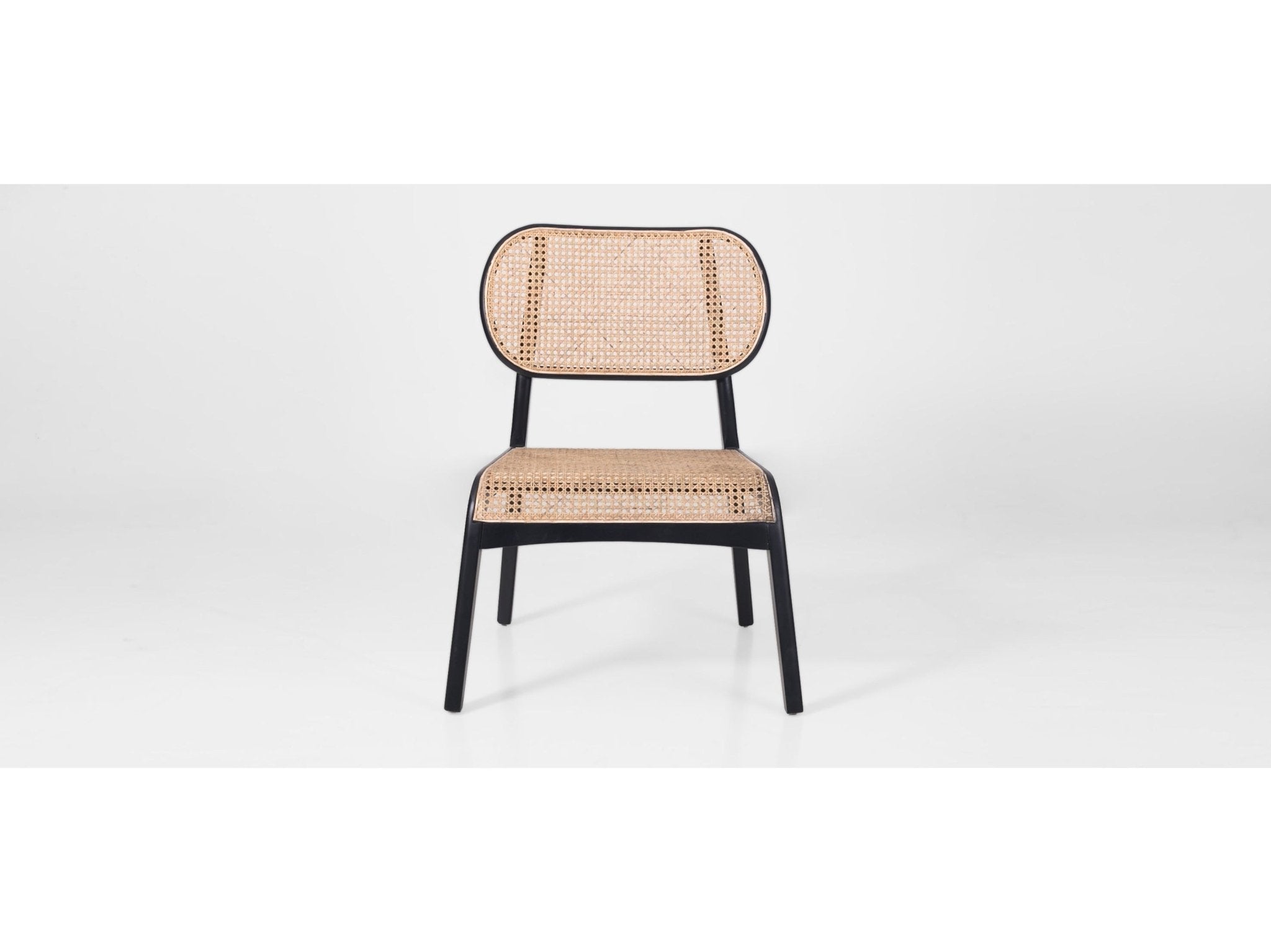 Ledok Rattan Lounger in Black