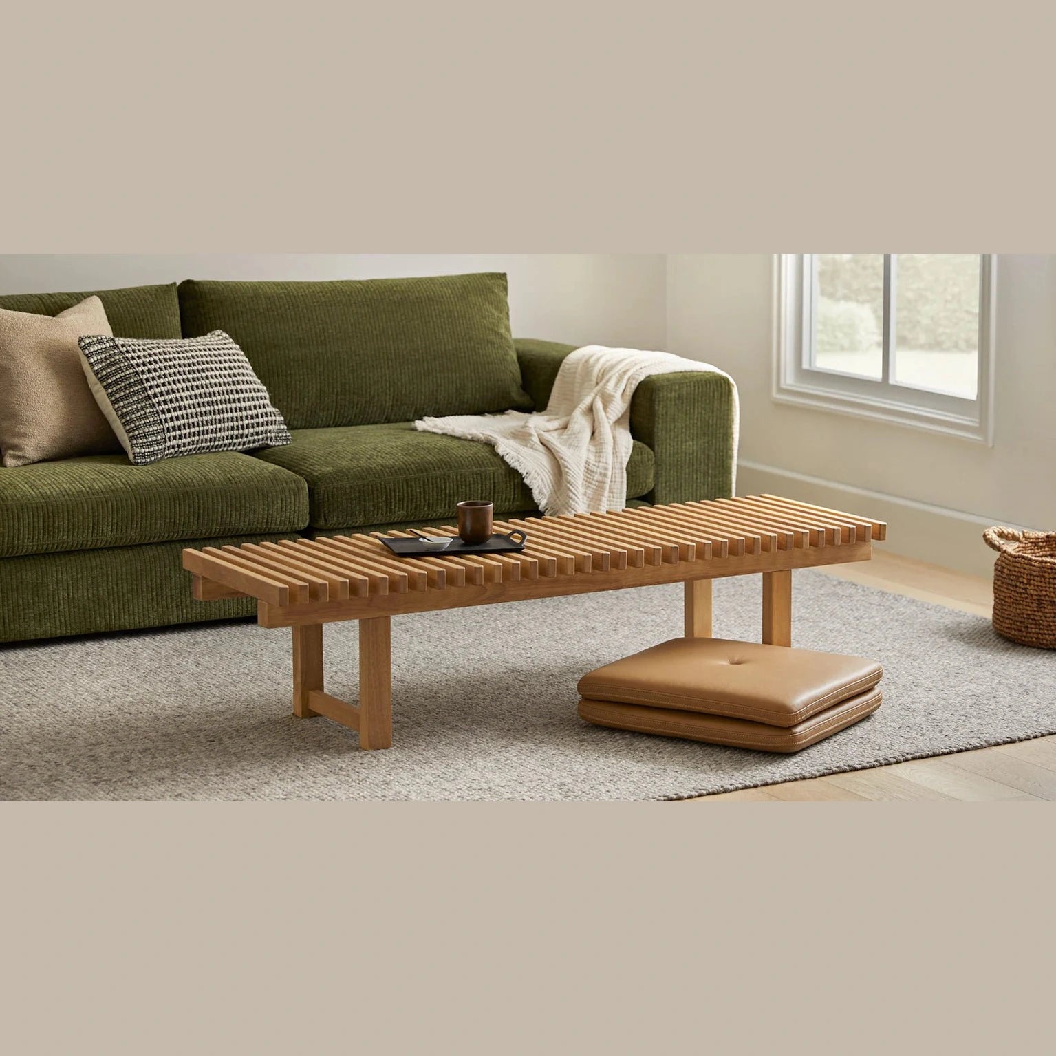 Lopi bench in tan