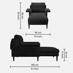 Luna lounge chair with tray