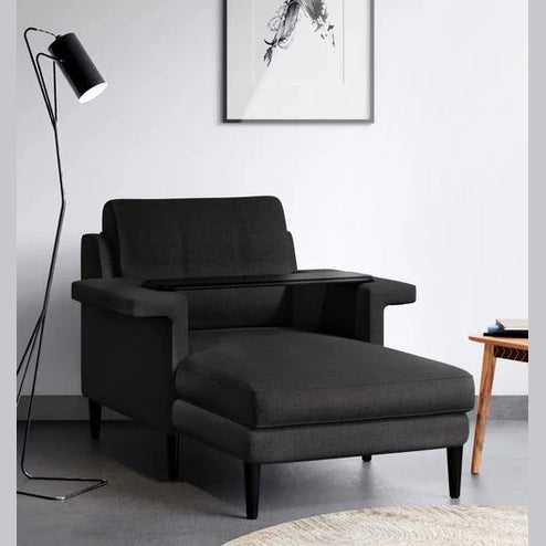 Luna lounge chair with tray