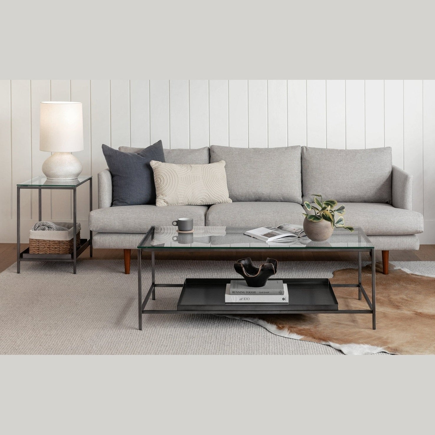 Manoa 3 seater sofa in dark legs