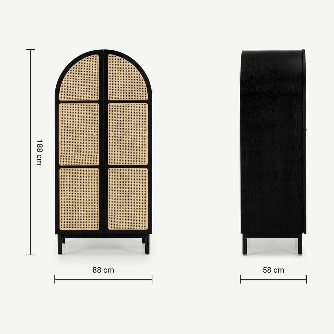 Maxell rattan wardrobe