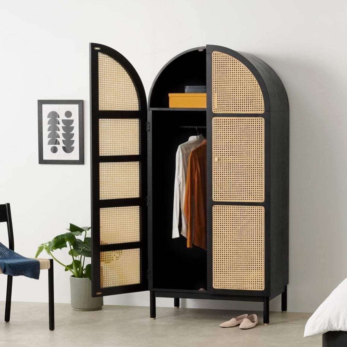 Maxell rattan wardrobe