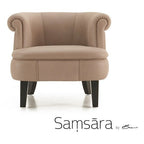 Pisa Designer Italian Leather Lounge Chair