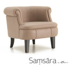 Pisa Designer Italian Leather Lounge Chair