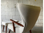 Skive Wingback Lounge Chair & Ottoman