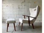 Skive Wingback Lounge Chair & Ottoman
