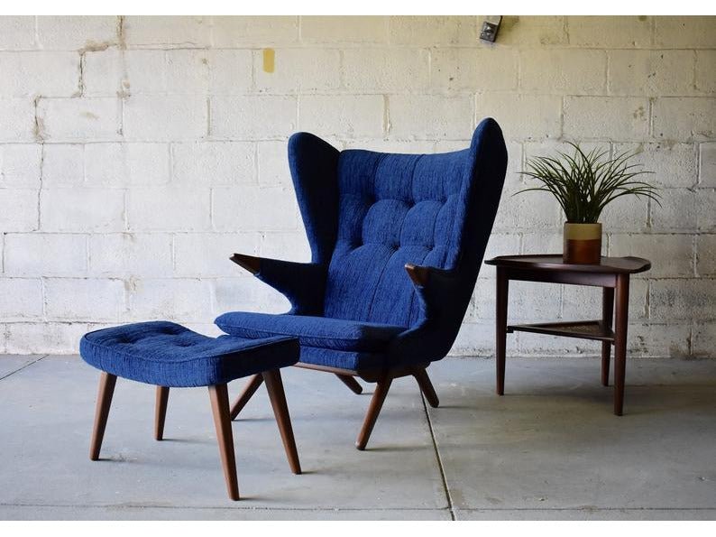 Stockholm Wingback Lounge Chair & Ottoman