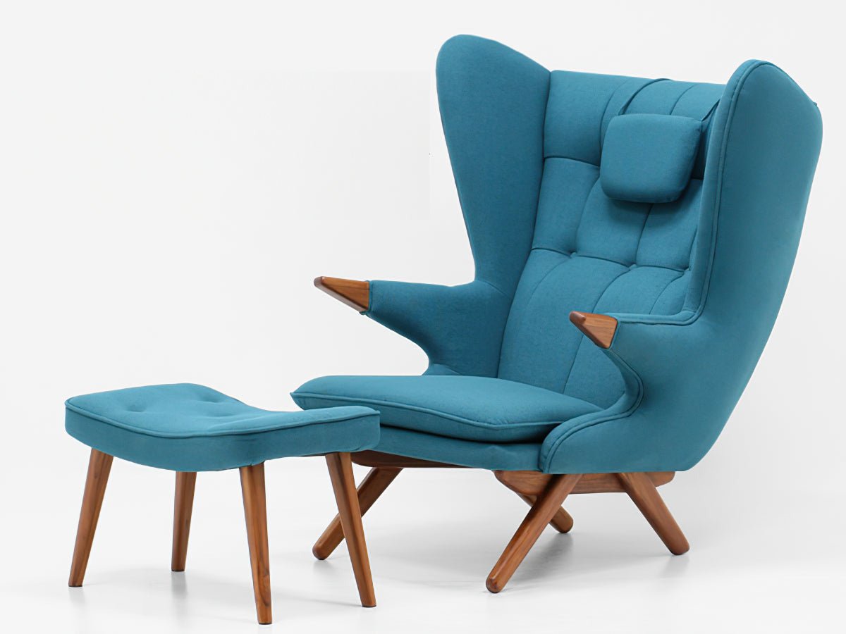 Stockholm Wingback Lounge Chair & Ottoman