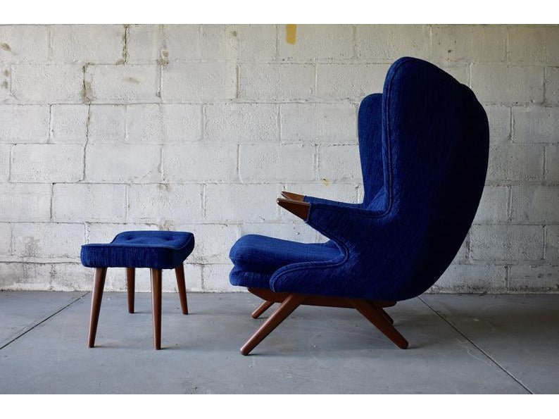 Stockholm Wingback Lounge Chair & Ottoman