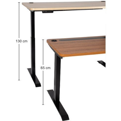 Theai Standing Desk in Mahogany